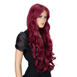 Prettyshop Voluminous Heat-resistant Synthetic Fibre Wig, Wavy Long Hair