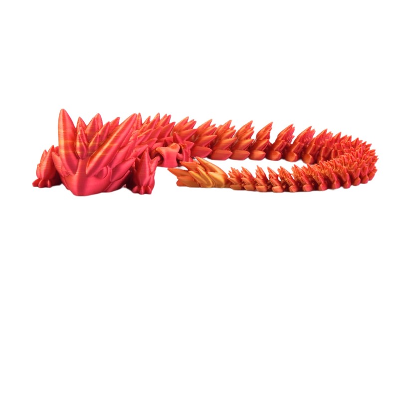 binly Dragón Articulado de Juguete con Huevo, 37 cm, Figura