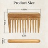 Onedor Handmade 100% Natural Green Sandalwood Hair Combs -Anti-Static Sandalwood