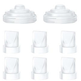 6Pcs Duckbill Valves and 2Pcs Diaphragm Compatible with Momcozy M5 Wearble Breast Pump, Breast Pump Replacement Accessories for M5 Momcozy, M5 Pump Replacement Accessories