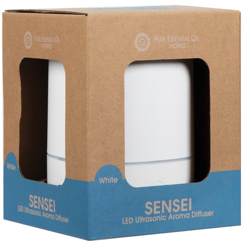 Pure Essential Oil Works Sensei LED Ultrasonic Aroma Diffuser, 150ml