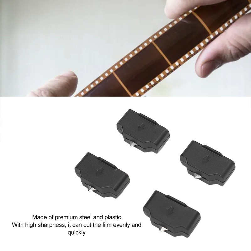 4PCS Slide Film Cutter Blade Steel Plastic Negative Film Cutter