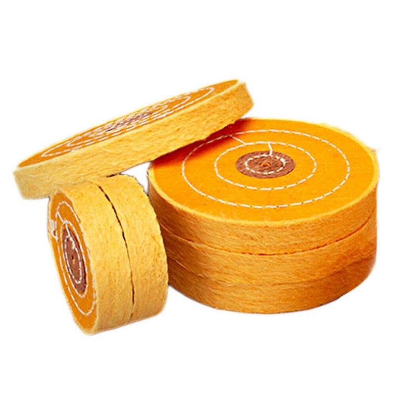 SUPERTOOL Cloth Polishing Wheel, 1PC Mop Polishing Wheel Cotton Yellow