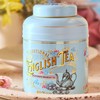 New English Teas Vintage Victorian Powder-Blue Tea Caddy with 80