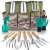 Gardening Tool Set of 9 PCS, Saraily Heavy Duty Gardening