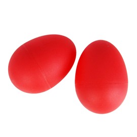 A-Star 2 Pcs/Pair Plastic Egg Shakers - Red - Rhythm Egg Maracas