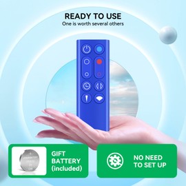 Snrigw Replacement Remote Control for Dyson HP00/HP01 Compatible with Hot+Cool Tower Fan Heater & Air Purifier(Blue)