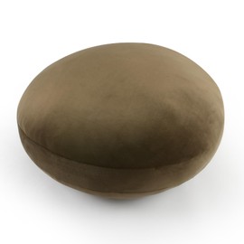 Peto-Raifu Body Pillow, Cloud-like Cushion, Mochi, Marshmallow, Fluffy, Cute, Backrest, Large, Cushion, Microfiber, Living Room, Work at Home, Lightweight, Floor Cushion, Brown, Diameter 15.7 inches