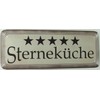 Tin Sign 27 x 10 cm Domed Star Kitchen Cooking
