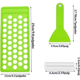 50 Contenedores de Lápiz Labial Vacíos - Con Bandeja de Llenado y Raspador,Tubos de Brillo Labial Reutilizables DIY Lip Gloss Vacío Contenedor de Plástico（Blanco）