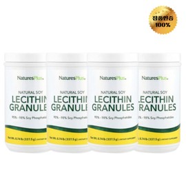 2+2 Nature's Plus Natural Soy Lecithin Granules 337.5g, 4 pcs / 2+2 네이처스플러스 천연 대두 레시틴 과립 337.5g, 4개
