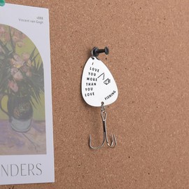 Sdopbinbin Fish Lover Gifts for Boyfriend Husband Fishing Gifts for Men Dad Grandpa Birthday Gifts for Fisherman Son Brother Christmas Gift for Fishing Lover Couple Husband Boyfriend