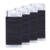 minihope Women's Hair Elastic Thick Tie, Black, 200 Count (Pack