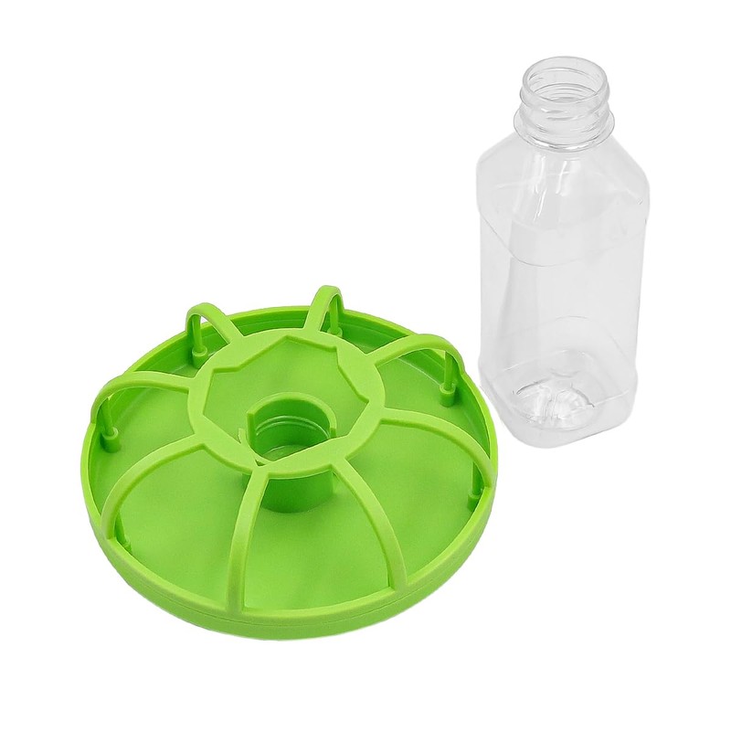 ZONADAH Automatic Reptile Feeder Tortoises Dispenser with Bottle Feeding Dish