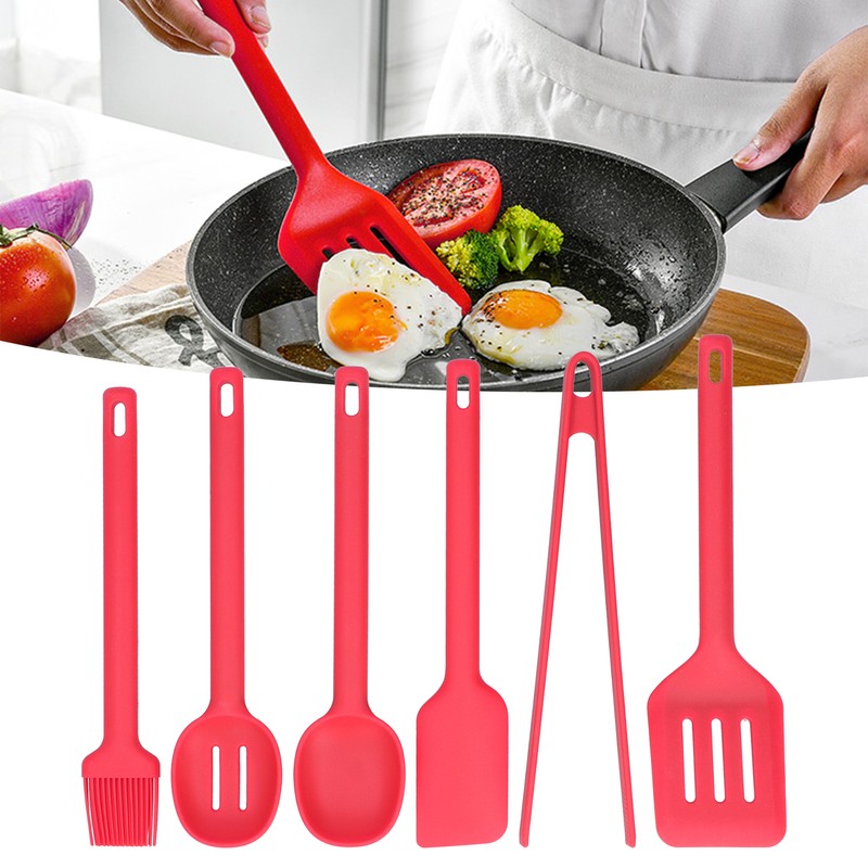 Cooking Utensils 6PCS Food Grade Silicone Heat Insulation Anti Scalding