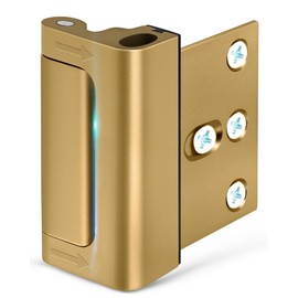 Door Reinforcement Lock Home Security - Door Locks for Kids Safety Childproof Door Latch Guard with 3" Stop Withstand 800 lbs Inward Swinging Front Door Upgrade Night Lock Prevent Unauthorized Entry