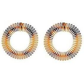 Mytoptrendz® 2 pcs Flexi Comb Headband Kids Boys Girls Sports Thin Stretch Grip Circle Hair Band (Tort Brown)