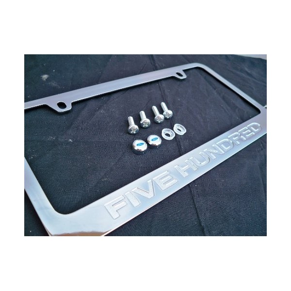 Ford Five Hundred Chrome Metal License Plate Frame with Screw