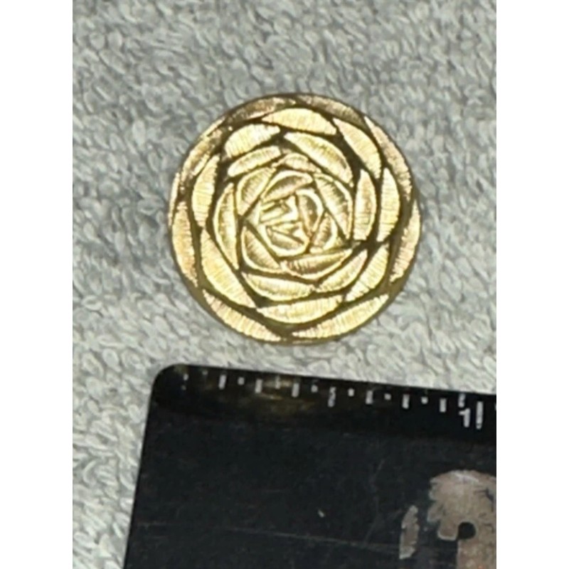 Unbranded Medium Rose Gold Button