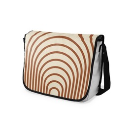 Bonamaison Digital Printed Messenger School Bags with Black Strap for Girls and Boys, Back to School, Messenger Bags for Students, Shoulder Bags, Size: 29 x 36 cm