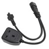 IEC320 C14 Male to C5 and Female Power Cord C14