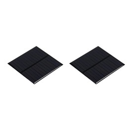 sourcing map Mini Solar Panel Cell 6V 150mA 0.75W 80mm x 80mm for DIY Electric Power Project Pack of 2