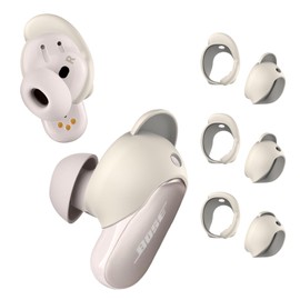 [3 Paar] MOWYEOK Ohrbügel Abdeckungen kompatibel mit Bose QuietComfort Ultra, 3 Größen weicher Silikon-Ersatz-Anti-Rutsch-Ohrbügelüberzüge, für BOSS-Kopfhörer Sport Ohrbügel Abdeckungen(Weiß)