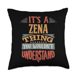 Zena Name Throw Pillow