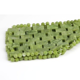 gemshan Jade Eye Mask 100% Natural Real Gemstone Jade Stone Reusable Eye Mask (Green-Large)