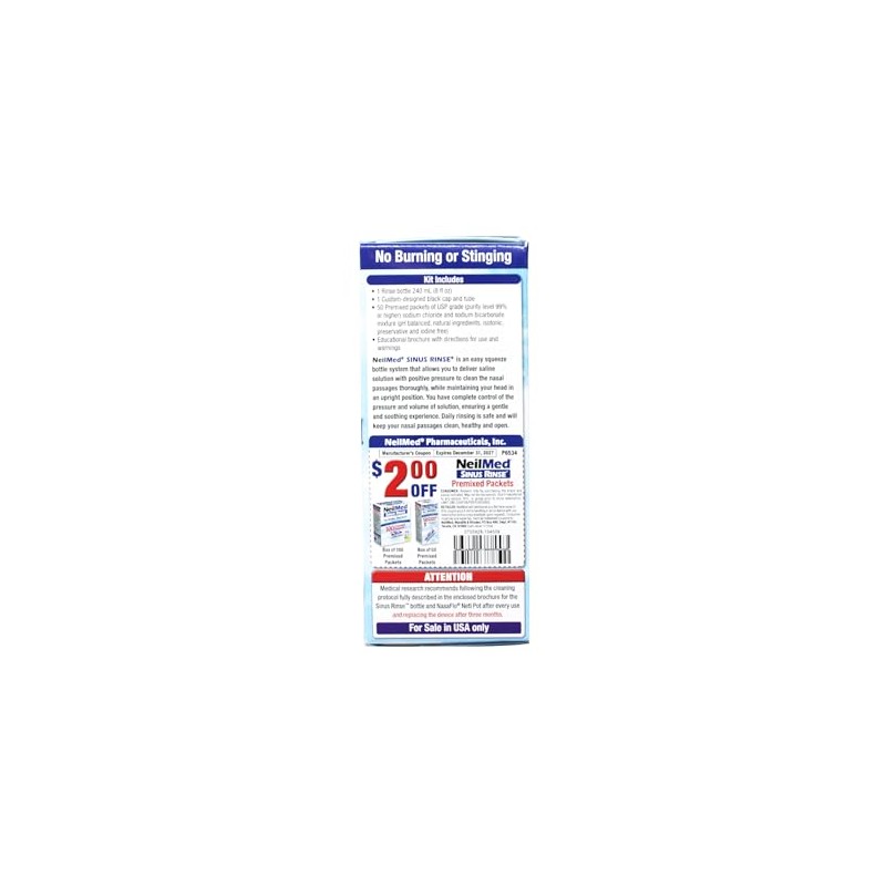 NeilMed Sinus Rinse Kit botella (240mL) c/60 sobres premezclados