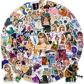LEIAOLY 200PCS Taylor Music Sticker for Adult, Female Pop Singer Swift Ablum Stickers for Teen Girl, Waterproof Vinyl Sticker for Water Bottle Laptop Phone Skateboard Bike Party Favors