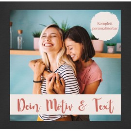 Geschenk mit Namen personalisiert by Shirtracer - Baby Bodysuit Boy Girl - Own - Own Photo I Own Picture, 1 black, 0-3 months