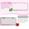 QUANQIUFEI 2 Pack Bling License Plate Frames for Women, Sparkly