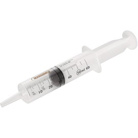 MedixX 3 pieces 50 ml (60 ml) syringes - set for hobby and DIY. Also as a feed syringe or oil syringe. Syringes are individually sterile packed (3 x 50 ml syringes)