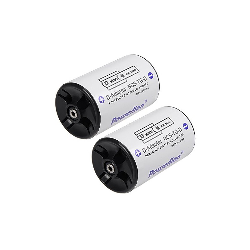 uxcell 2 pcs AA to Size D Battery Adapters Converter