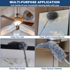 20+ Ft High Reach Ceiling Fan Duster &Microfiber Feather Brush