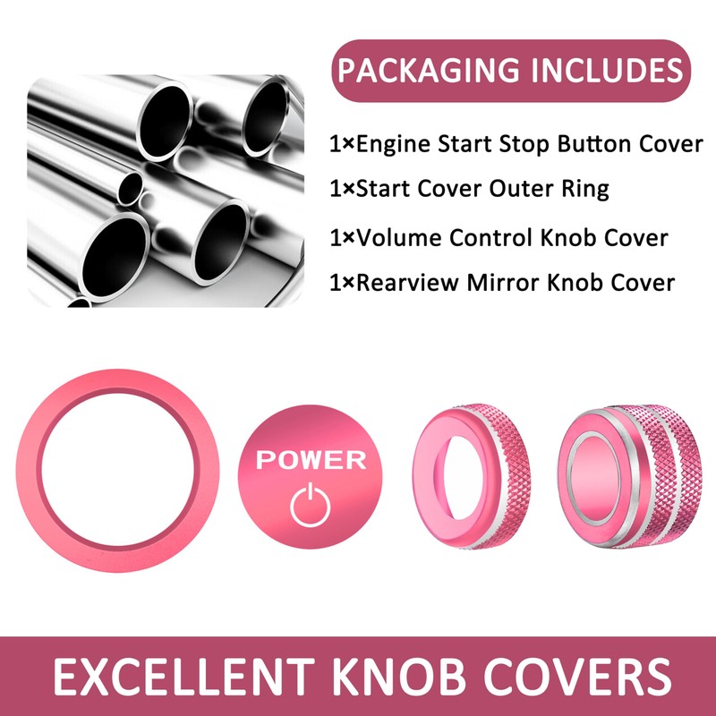 SENSHINE Knob Cover for 2025 2026 Toyota Camry LE/SE/XLE/XSE Accessories