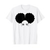 Strong Black Woman Natural Curly Girl Afro Hair T-Shirts T-Shirt