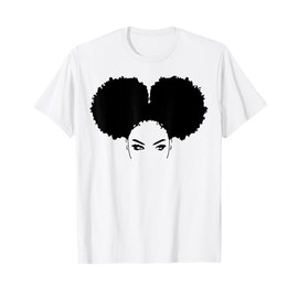 Strong Black Woman Natural Curly Girl Afro Hair T-Shirts T-Shirt