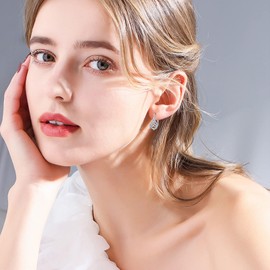 Celtic Earrings for Women Trendy Sterling Silver Trinity Earrings Leverback Earrings Celtic Knot Earrings Irish Jewelry Gifts for Christmas Birthday