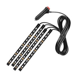 HTharros LED Tape Light, Car Floor Light, Cigar Socket, Blue, Switch Included, Room Lamp, Car Foot Light, Decorative, BU