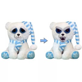 Feisty Pets Snowflake Polar Bear: Frankie Frostbite 8.5" Plush Stuffed Animal