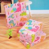 Djenpinex Pink dinosaur wrapping paper unicorn wrapping paper Happy Birthday