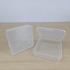 9.5cm square transparent plastic mini storage bin 12ea