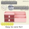 HWPRATO Mini Drawer Organizers Accessories with Compartments and Drawers, Plastic