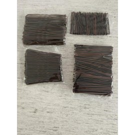 Brown Bobby Pins & U Shaped Hair Pins with Cute Case, 250 CT Wavy Bobby Pins for Buns, Premium U Hair Pins for Women, Girls and Kids, Great for All Hair Types, Various Sizes