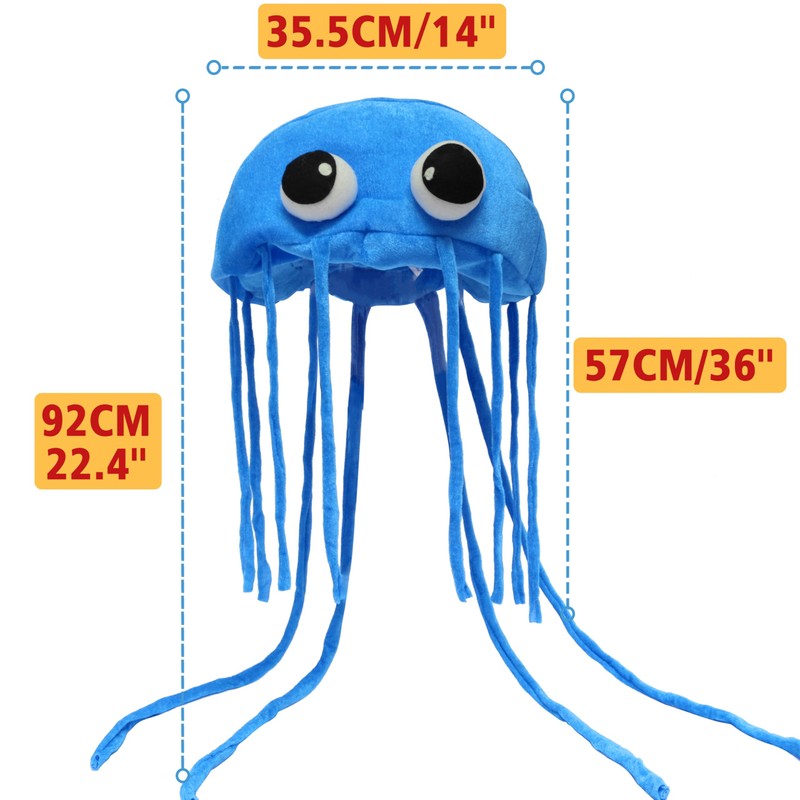 Jellyfish Costume Hats. Handmade Jellyfish Costume Party Hat. One Size