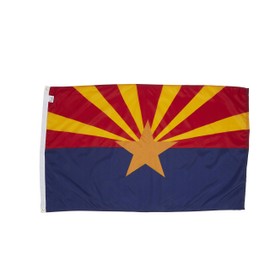 Allied Flag - 3' x 5' Outdoor Nylon Arizona State Flag - Made in USA - Vivid Color and Fade Resistant - Reinforced Hem and Brass Grommets