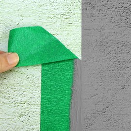 QWORK® 3 Pack 24mm x 50m Green Masking Tape for Painting, Residue-Free Painters Tape for Edge Treatment Color Separation Crafts