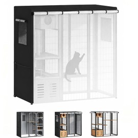 Outdoor Large Cat Enclosure Cover, Waterproof Walk-in Cat Kennel Cover